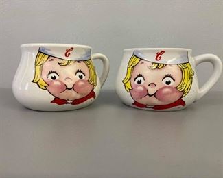 Pair 1990s Campbell's soup mugs