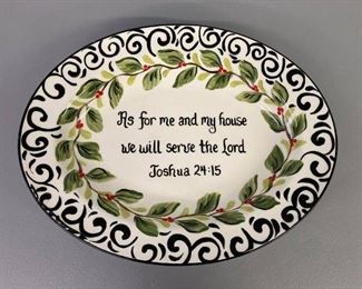 Religious Bible decorative platter