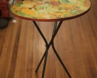 Small Artist's Palette Table | Hole for Paint Rinsing Container | 33" x 26" x 22" | ~ LOCAL PICKUP ONLY ~