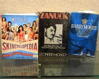 Lot of 3 Books | Skincyclopedia, The Barrymores, Zanuck | 9.25" x 8"