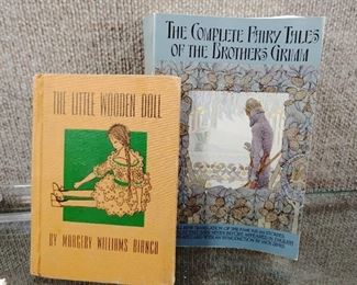 Vintage Childrens Books | "The Complete Fairy Tales Of The Brothers Grimm" and "The Little Wooden Doll"