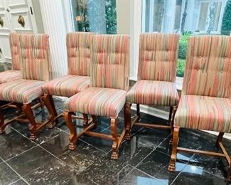 Set of 6 chairs and 2 arms walnut   $ 795 NOW $600