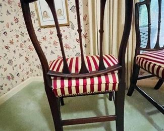 Stripe mahogany chairs  $ 150 now $80