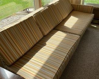 Gorgeous, Vintage MCM Couch- 84" long, Seat Height: 17" from the floor to top of cushion- arm height: 23.5"
