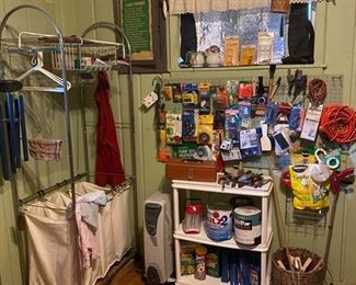 We don’t really have an out side area at this sale so look for tools and such in the laundry room instead.