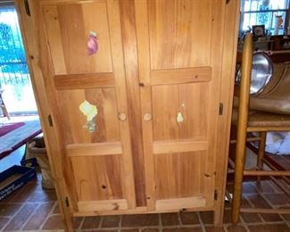 Outside of the country cupboard.