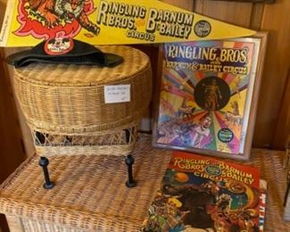 Check out those Ringling Brothers circus programs and the pennant.