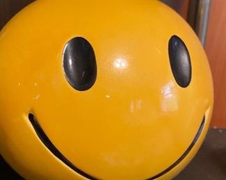 McCoy smiley face coin bank