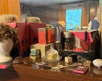 The dressing room is taking shape