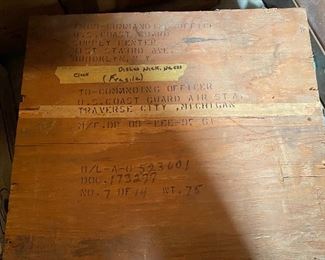 Vintage TC Coast Guard shipping crate