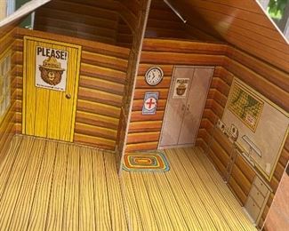 And a little cabin to rest in!