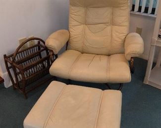 Recliner and ottoman in the STYLE of Ekorn