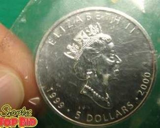 5 Dollar Silver Coin 1 Oz. Uncirculated