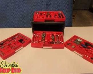 Portable toolbox with mostly unused tools