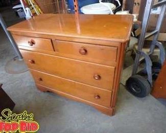 4Drawer Maple Dresser, Vintage,