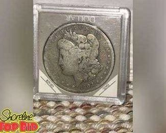 1902 silver Morgan dollar