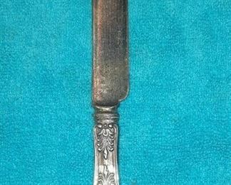 https://www.ebay.com/itm/114895585119	ME3084 USED TIFFANY & CO. STERLING SILVER BLUNT TABLE KNIFE KING PATTERN	Offer
