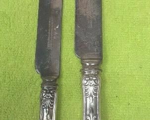https://www.ebay.com/itm/124815126215	ME3094 USED LOT OF TWO TIFFANY & CO. STERLING SILVER KNIVES KING PATTERN	Offer

