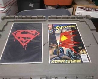 https://www.ebay.com/itm/114830347918	RX5012001 DC COMICS BOOK LOT OF 49 BOOKS DEATH OF SUPER SUPERMAN FUNERAL FOR A F	Offer
