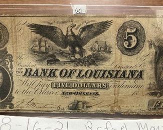 https://www.ebay.com/itm/124916434646	LRM8309 - Bank of Louisiana 5 Dollar New Orleans Bank Note	Auction
