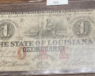 https://www.ebay.com/itm/124917797322	LRM8312 - Bank of Louisiana 1 1862 Dollar New Orleans Bank Note Baton Rouge	Auction
