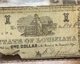 https://www.ebay.com/itm/124917822462	LRM8319 - 1864 Louisiana Confederate Note One Dollar	Auction
