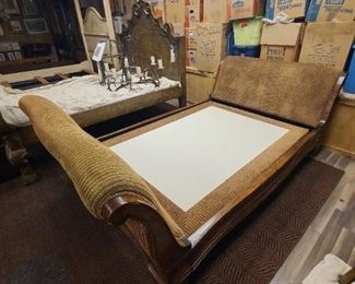 Full Size Upholstered Sleigh Bed