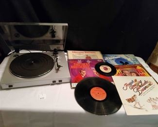 Turn Table and Assorted Albums