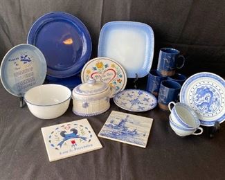 Blue Ceramic Kitchen Lot
