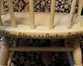 Very Old Stencil Signed Ethan Allen Rocking Chair