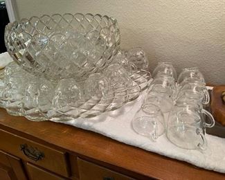Glass punch cups