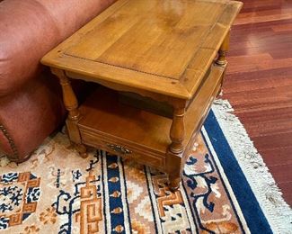 Vintage hard rock maple side table