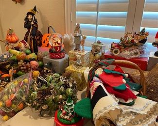 Halloween, Christmas, vintage textiles