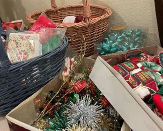 Package decorations, ribbons, bows