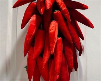 Fabric chili peppers