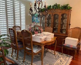 Looking into the formal dining room