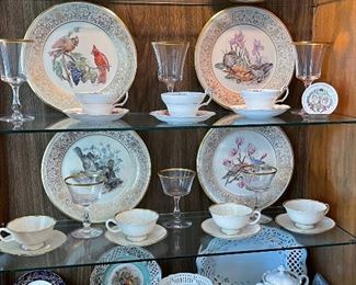 Showing six of the Lenox bird collector plates