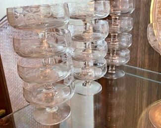 Vintage dessert glass ware
