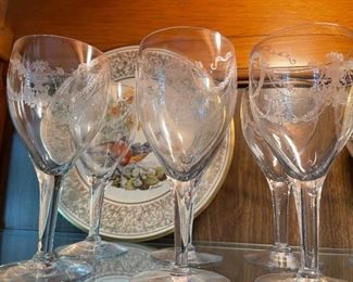 Vintage glass ware, wine