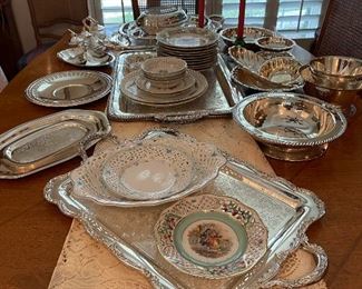 Wonderful vintage silver plate pieces