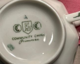 Community china Primrose stamp
