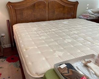 The King bed in the master bedroom