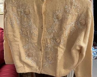 And another vintage beaded cardigan