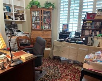 Looking into the office