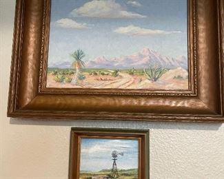 Two more vintage oil on boards