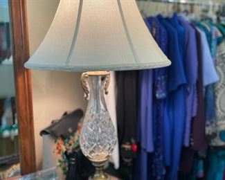 Waterford table lamp. We have two of these lamps
