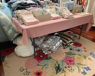 A second custom twin quilt set, hand made throw