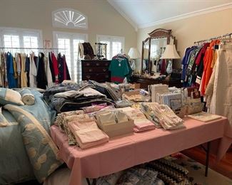 Looking into the master bedroom