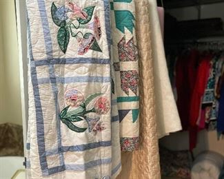 Hand made quilts, coverlets and blankets