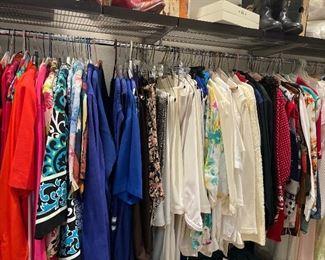 In the closet beautiful ladies clothing